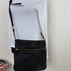 Kate Spade Black Pebbled Leather Crossbody Bag